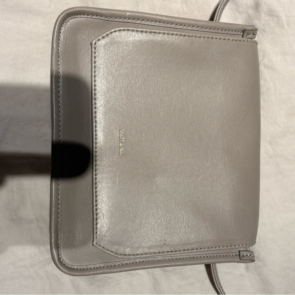 Matt & Nat Sleek Gray Crossbody Bag